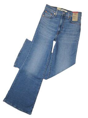 NWT Levi's Ribcage Bell in So Nice High Rise Stretch Flare Jeans 28 x 32